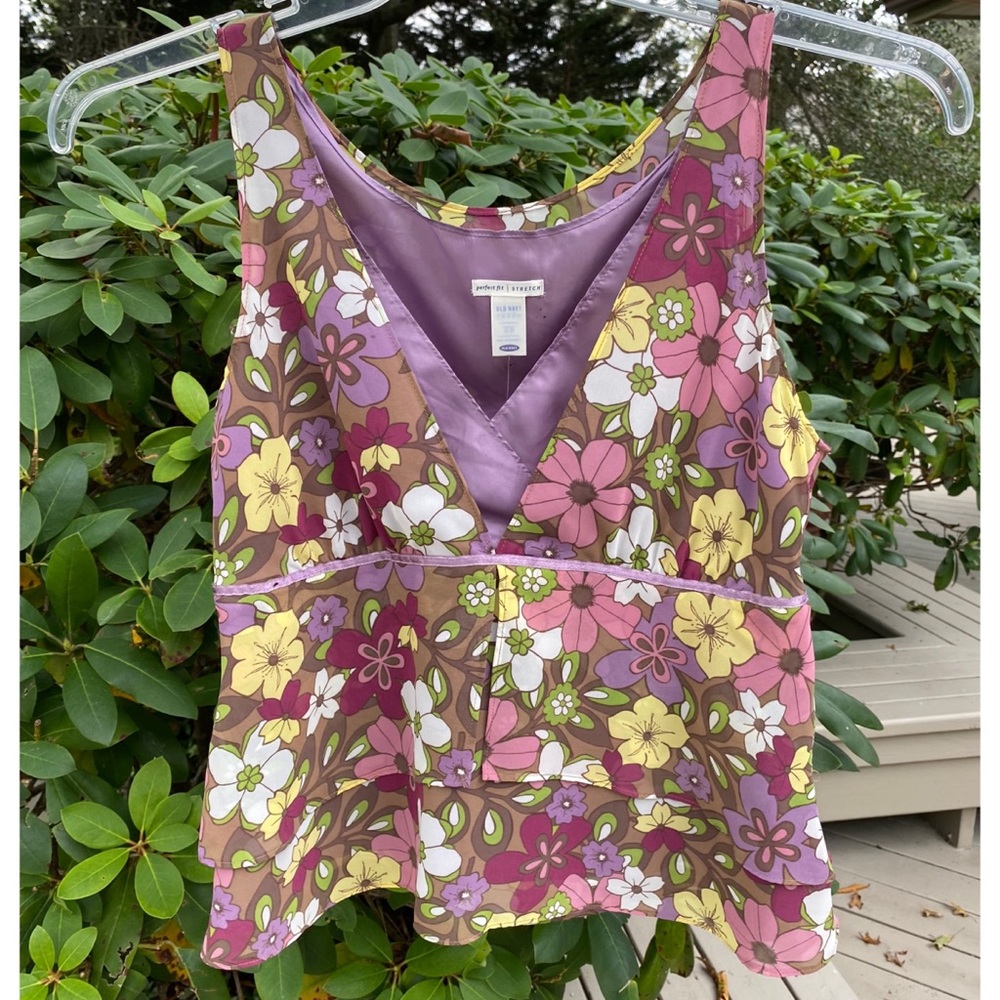 NWT - Old Navy Floral Tiered Top XS